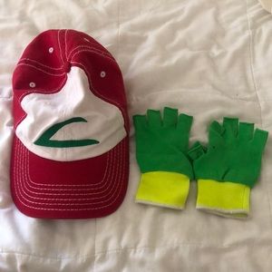 Ash from pokemon hat & gloves costume